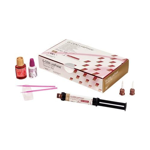 GC 010118 G-Cem Linkforce A2 Dual-Cure Adhesive Resin Cement Starter Kit 8.7gm GC 010118 G-Cem Linkforce A2 Dual-Cure Adhesive Resin Cement Starter Kit 8.7gm